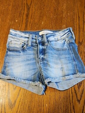 KanCan Light Blue Distressed Denim Shorts